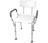 Sedia doccia DynaSun B539 sgabello da bagno regolabile con braccioli e schienale