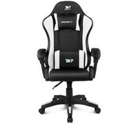 Sedia Drift DR35 Gaming Nera Bianca Reclinabile Cuscini Ergonomici
