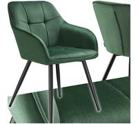 Sedia effetto velluto trapuntata da cucina poltrona per sala da pranzo 120 kg