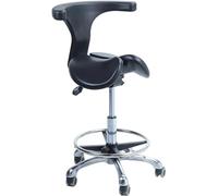 Sedia ergonomica con supporto per la schiena, sgabello girevole per studio dentistico, sedile diviso e inclinabile regolabile