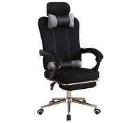 Sedia ergonomica da ufficio, sedia per computer in rete per la casa, sedia da ufficio con sollevamento girevole, sedile reclinabile con braccioli, poggiapiedi, rotelle, sedia da studio.