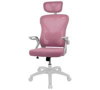 Sedia ergonomica Drift DRAIR35 rosa, base e ruote in nylon, schienale a rete, 120 kg