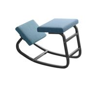 Sedia ergonomica for inginocchiarsi, sedia for ADHD, sgabello for computer con buona postura, for alleviare il dolore alla schiena e al collo e migliorare l'ufficio domestico(Blue,75x50x45cm-Black)