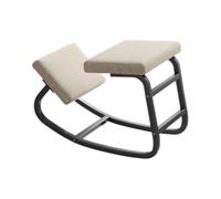 Sedia ergonomica for inginocchiarsi, sedia for ADHD, sgabello for computer con buona postura, for alleviare il dolore alla schiena e al collo e migliorare l'ufficio domestico(White,75x50x45cm-Black)