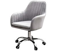 Sedia ergonomica girevole per computer, per casa e ufficio, sedia da scrivania imbottita con schienale e robusta base in metallo, comoda seduta per lavoro e gioco