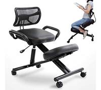 Sedia ergonomica inginocchiata con supporto per la schiena, sgabello regolabile per casa e ufficio, migliora la postura con comodi cuscini