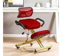 Sedia ergonomica inginocchiata con supporto per la schiena, sgabello regolabile per casa e ufficio, migliora la postura con comodi cuscini