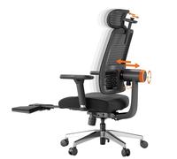 Sedia ergonomica Newtral MagicH-BPro con poggiapiedi Nera