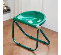 Sedia ergonomica pieghevole senza braccioli, elegante sgabello da trucco con gambe in metallo per sala da pranzo e cucina, design moderno salvaspazio, seduta comoda e versatile