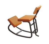 Sedia ergonomica professionale for inginocchiarsi, sedia for inginocchiarsi a bilanciamento variabile, correttore posturale da scrivania, for la circolazione posturale(Orange,85X45X78cm-Black)
