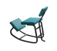 Sedia ergonomica professionale for inginocchiarsi, sedia for inginocchiarsi a bilanciamento variabile, correttore posturale da scrivania, for la circolazione posturale(Blue,85X45X78cm-Black)