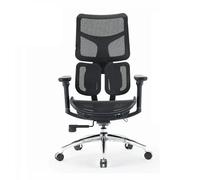 SIHOO Doro S100 Sedia da ufficio ergonomica - con supporto lombare dinamico doppio, schienale regolabile su 5 livelli, braccioli coordinati su 4D, angolo massimo di reclinazione di 135 gradi, nera