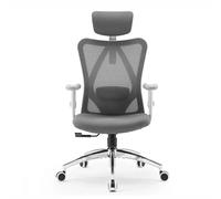 Sedia ergonomica SIHOO M18 - Supporto a 4 punti - Rete traspirante - Regolabile - 150kg max - Certificata BIFMA - Grigio - Nouvo
