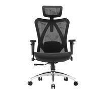 Sedia ergonomica SIHOO M57 - Braccioli 3D, supporto lombare regolabile, Mesh di alta qualità - 150 kg max - Nero - Nouvo