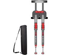 Sedia Esoscheletro Indossabile, Sedia Invisibile Indossabile Senza Sedia Regolabile, Sedile Da Esterno Pieghevole Leggero Resiste A 50 Kg/75 Kg/100 Kg - For Campeggio, Metropolitana(B/red/150kg)