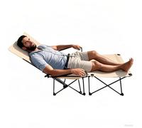 Sedia Estiva Reclinabile,Poltrona Relax Portatile con Struttura Stabile | Comoda Seduta Ergonomica con Struttura Stabile per Giardino Campeggio Spiaggia Piscina Balcone Terrazzo