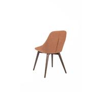 Sedia forma arrotondata con schienale e della seduta imbottita MOD. ASTRID dimensioni 58x49x h 85 cm - peso 7,5 kg sedia in tessuto imbottito Ruggine ruggine