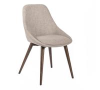 Sedia forma arrotondata con schienale e della seduta imbottita NON Sfoderabile MOD. ASTRID dimensioni 58x49x h 85 cm - peso 7,5 kg sedia in tessuto imbottito Marrone marrone