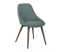 Sedia forma arrotondata con schienale e della seduta imbottita NON Sfoderabile MOD. ASTRID dimensioni 58x49x h 85 cm - peso 7,5 kg sedia in tessuto imbottito verde verde