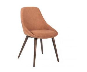 Sedia forma arrotondata con schienale e della seduta imbottita NON Sfoderabile MOD. ASTRID dimensioni 58x49x h 85 cm - peso 7,5 kg sedia in tessuto imbottito colore Ruggine ruggine