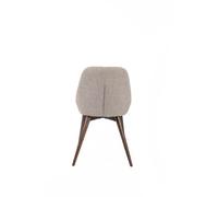 Sedia formea arrotondata con schienale e della seduta imbottita MOD. ASTRID dimensioni 58x49x h 85 cm - peso 7,5 kg sedia in tessuto imbottito Marrone marrone