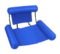 Sedia Galleggiante Gonfiabile per Piscina, Comoda Poltrona Galleggiantes, per Estate, Spiaggia, Lago, Feste in Piscina e Relax(Blue)