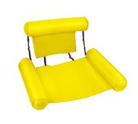Sedia Galleggiante Gonfiabile per Piscina, Comoda Poltrona Galleggiantes, per Estate, Spiaggia, Lago, Feste in Piscina e Relax(Yellow)
