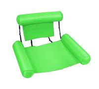 Sedia Galleggiante Gonfiabile per Piscina, Comoda Poltrona Galleggiantes, per Estate, Spiaggia, Lago, Feste in Piscina e Relax(Green)