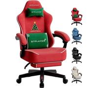 Sedia Gaming GTPLAYER Reposapiedi Seduta Larga Veluto