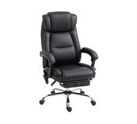 Sedia Gaming HOMCOM IT921-865V90BK, sedia da ufficio HOMCOM, Reclinabile fino a 135 gradi
