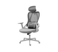 SEDIA GAMING HUZARO Combat 2.7 - ergonomica, girevole, in rete grigia, con supporto lombare