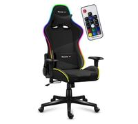 Sedia gaming Huzaro Force 6.2 RGB, regolabile, 130 kg, acciaio, schienale 180°, luci LED