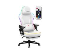 SEDIA GAMING HUZARO HZ-FORCE 4.6 RGB WHITE MESH ergonomica, con braccioli, supporto lombare