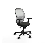 Piqueras y Crespo Sedia da scrivania ergonomica con schienale fisso, supporto lombare 1D, bracci 2D, meccanismo sincro 5 posizioni, 120 kg, 8 ore di utilizzo, colori assortiti