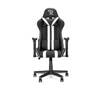 Sedia da Gaming Ranqer Felix Gaming Chair - Girevole a 360°, braccioli regolabili, schienale regolabile, cuscini rimovibili, ergonomica, base stabile in nylon - Nero/Bianco