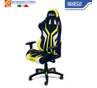 SPARCO 00999NRGF Poltrona/Sedia da Gaming/Ufficio "Torino" Nero-Giallo fluo