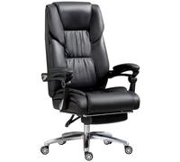 Sedia Gaming, Sedia 360°, Sedia Girevole da Scrivania per PC con Schienale Alto, Poggiapiedi E Braccioli Collegati, Supporto per Collo E Spalle Più Confortevole, Vassoio in Acciaio Spesso(Black)