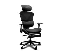SEDIA GAMING TRUST GXT 725 Rivara ergonomica in rete nera, braccioli 3D, supporto lombare