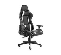 SEDIA GAMING VIDAXL Girevole Bianca in PVC