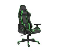 SEDIA GAMING VIDAXL Girevole Verde in PVC