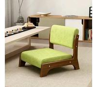Sedia Giapponese, Sedia Da Terra Con Supporto For La Schiena E Gambe In Legno Massiccio, Imbottitura In Spugna Ad Alta Elasticità For Lunghi Periodi Di Seduta