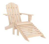 Sedia Giardino Adirondack con Ottomana Massello di Abete