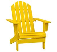 Sedia Giardino Adirondack in Legno Massello di Abete Gialla