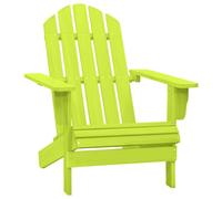 Sedia Giardino Adirondack in Legno Massello di Abete Verde