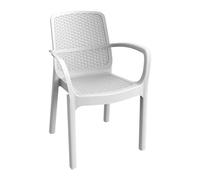 Sedia Giardino Numana in Plastica Poltrona con Braccioli Esterni 55x45x82h cm