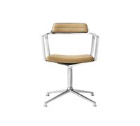 Sedia girevole 452 Cammello/Pelle