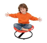 Sedia girevole a 360°, girevole per bambini, sgabello girevole per promuovere efficacemente la coordinazione e l'equilibrio, giocattolo sensoriale di alta qualità, ideale per autismo e ADHD (rosso)