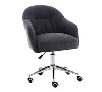 Sedia girevole a doppio uso per soggiorno e camera da letto, altezza regolabile da 49 a 57 cm, imbottitura in spugna spessa. Base girevole a 360°, adatta per il tempo libero e l'ufficio in v