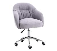 Sedia girevole a doppio uso per soggiorno e camera da letto, altezza regolabile da 49 a 57 cm, imbottitura in spugna spessa. Base girevole a 360°, adatta per il tempo libero e l'ufficio in v