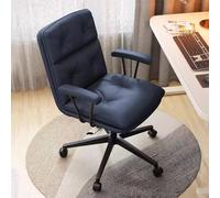 Sedia girevole da ufficio con schienale medio, regolabile in altezza, design ergonomico per casa e ufficio